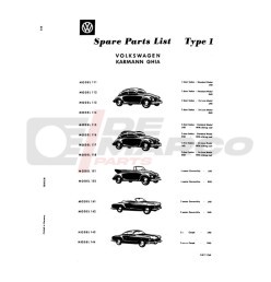 Catalogo Ricambi Volkswagen Tipo 1 Maggio 1960