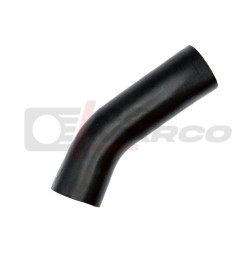 Petrol tank filling hose for vintage Renault 4 vehicles in resistant black plastic