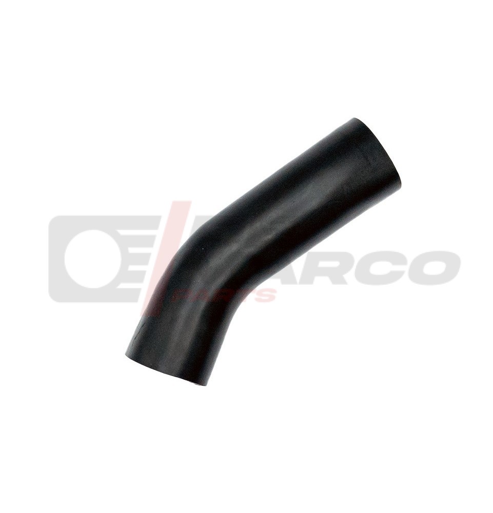 Petrol tank filling hose for vintage Renault 4 vehicles in resistant black plastic