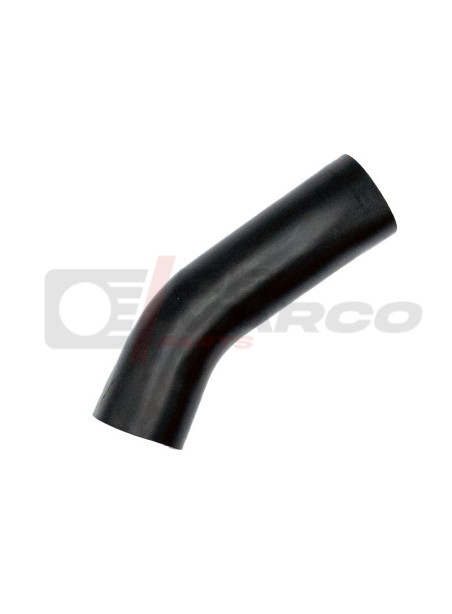 Petrol tank filling hose for vintage Renault 4 vehicles in resistant black plastic