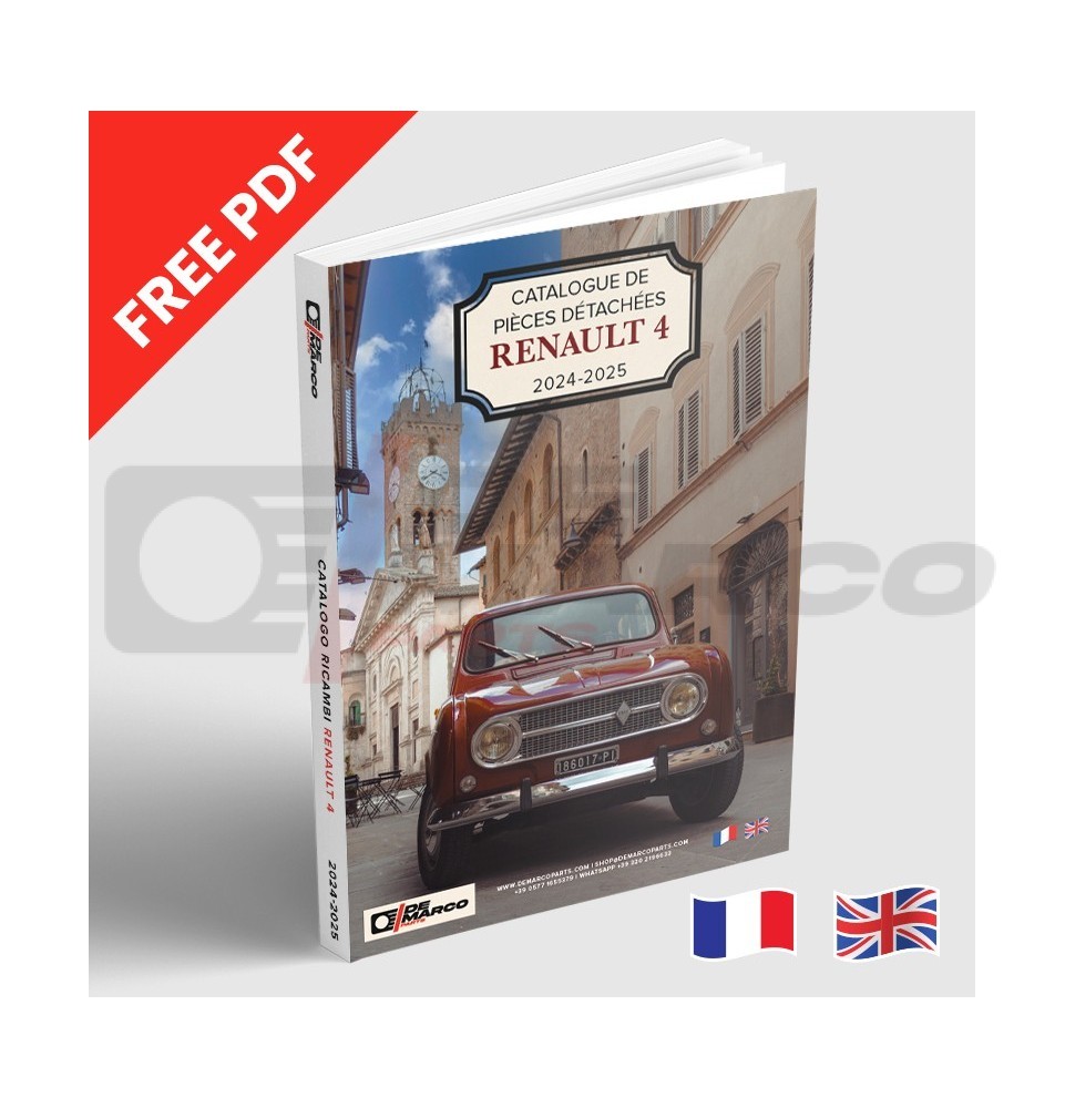 Copertina catalogo ricambi Renault 4 2024-2025 De Marco Parts