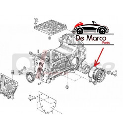 O-ring d'entrée d'arbre de transmission Renault 4 et R5